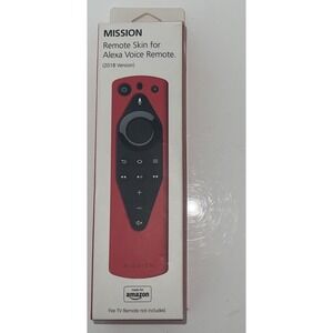 (b32/1)Amazon Remote Cover Case, for Alexa Voice Remote Version 2018 Red